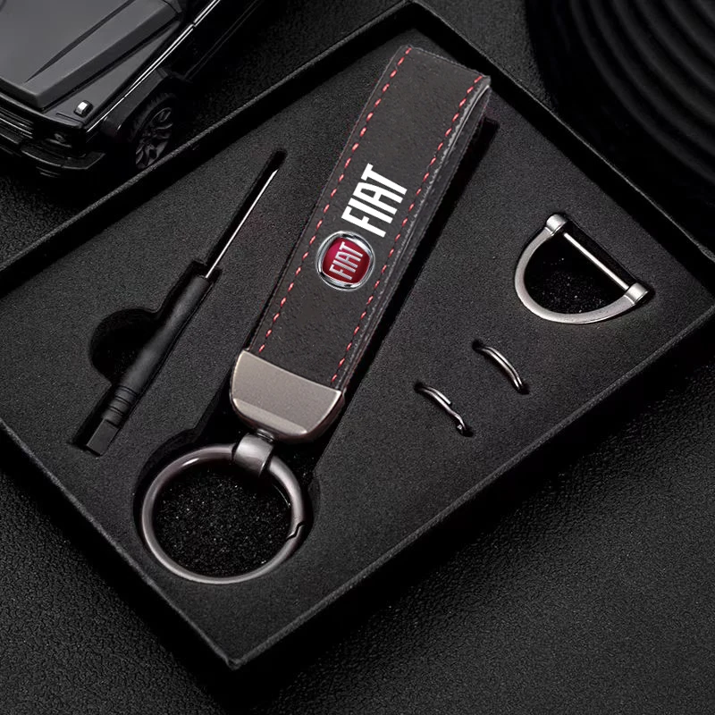 Chaveiro de carro com emblema personalizado, presente para fiat 500 panda freemont abarth argo punto uno doblo stilo bravo ducato pondo fr