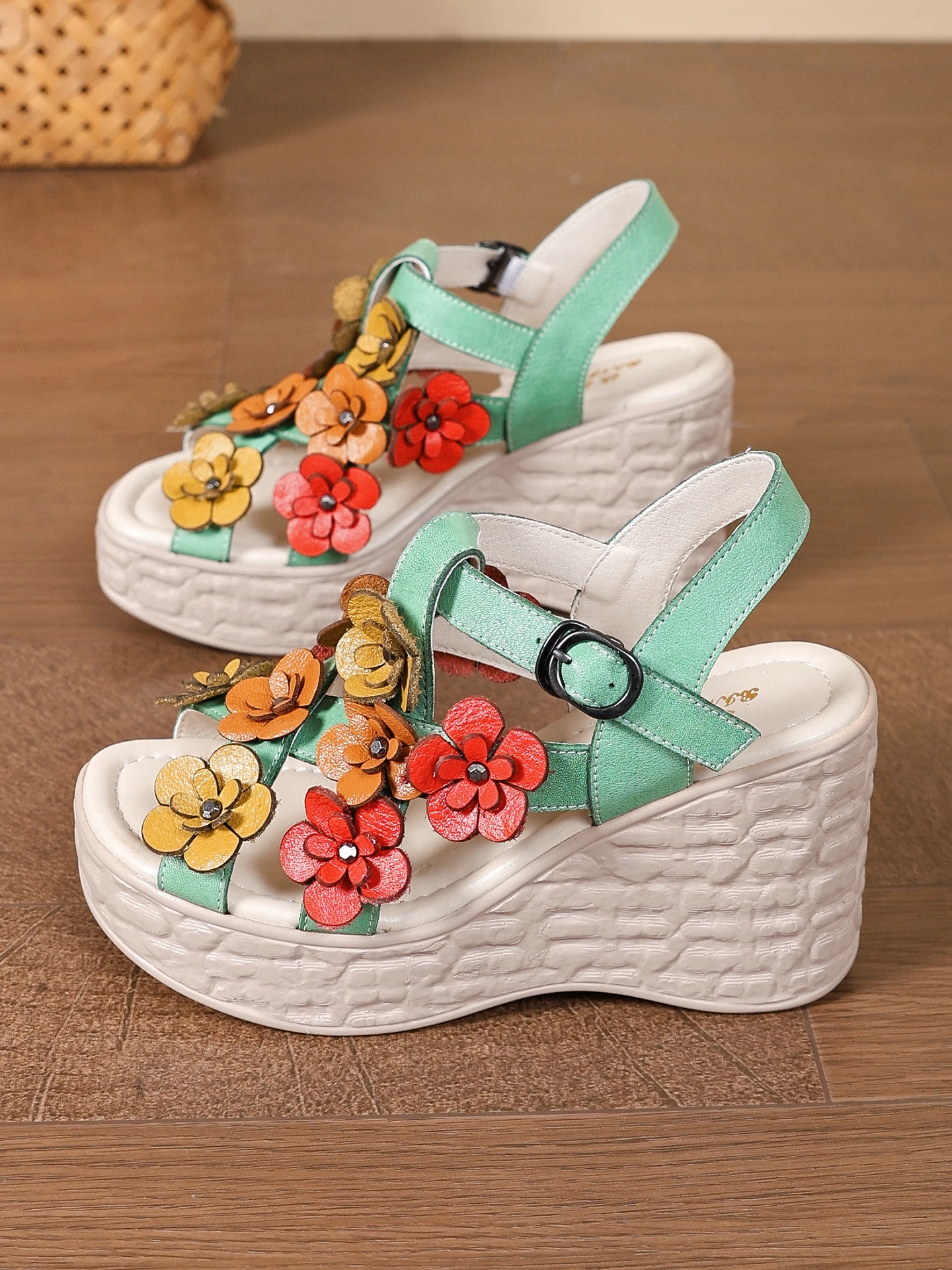 Birkuir Flowers Wedges Sandals - Women'S Fashion Belts review and price