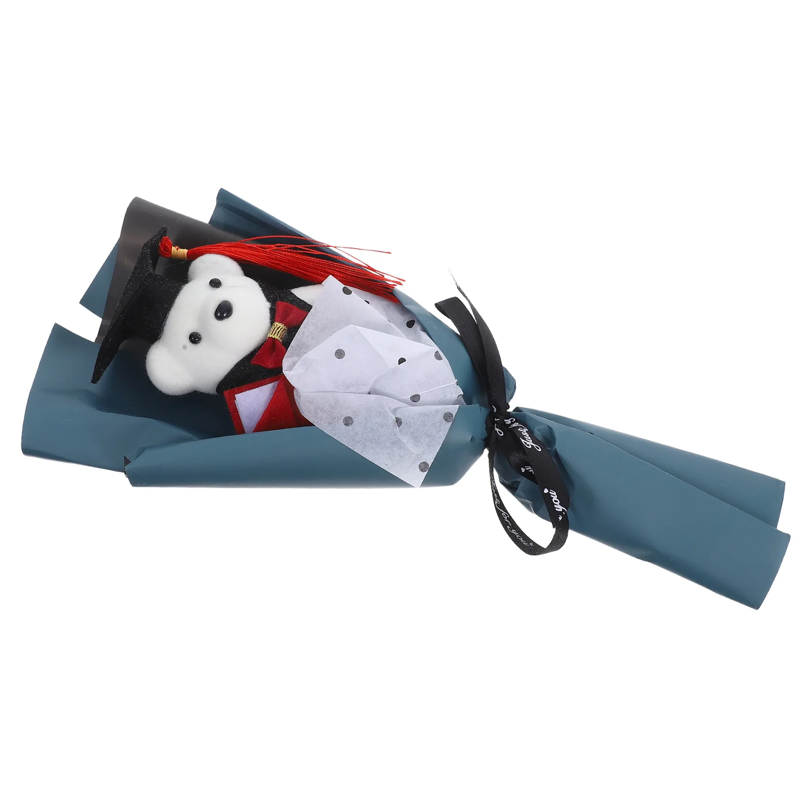

Toys Graduation Bear Bouquet Graduate Table Decorations Artificial Themed Party Favor Stuffed Animals Blue for Banquet