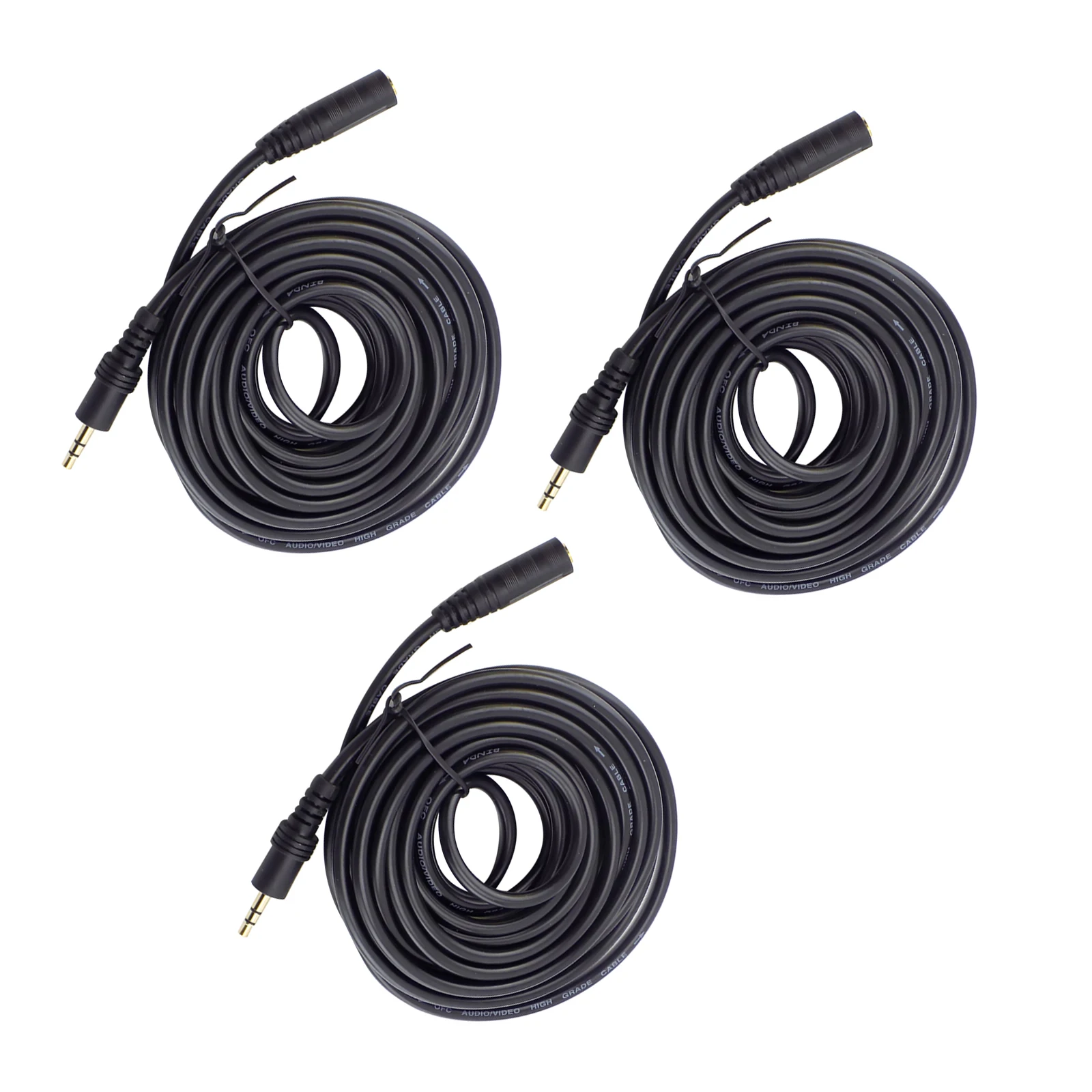 3 Stück/Los 3,5mm Buchse Aux Audio Stecker zu Buchse Verlängerung kabel Stereo 3,5mm Audio Verlängerung kabel 3 m für Computer Laptop MP3 MP3