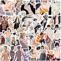 10/30/60PCS Anime Naked Muscle Man Stickers Decoration Suitcase Laptop Scrapbooking Phone Stationery Japan Manga Kid Toy Sticker