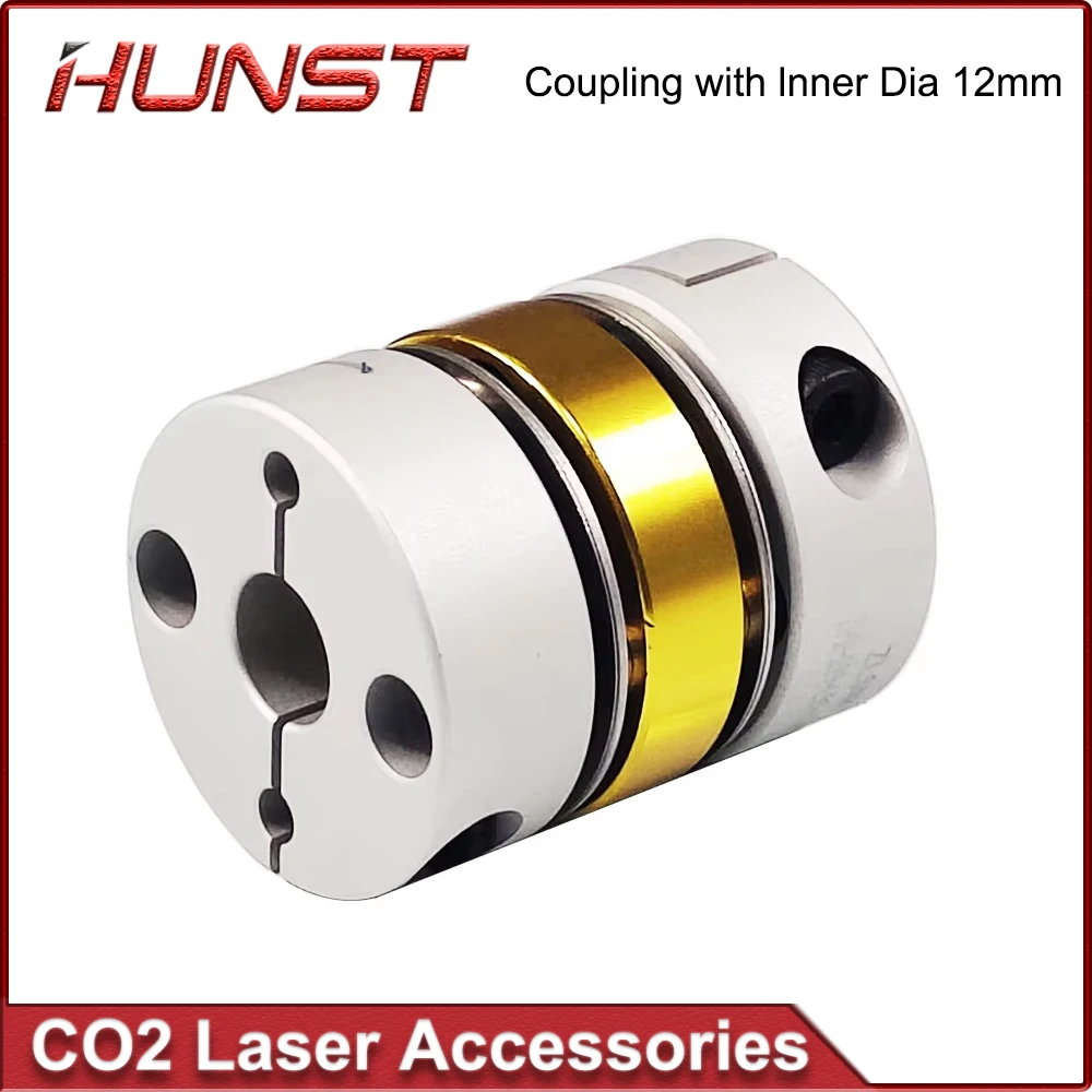 

HUNST Double Diaphragm Shaft Coupling Disc Electric Coupler Bore 12mm D40 L50mm For Screw Rod Stepper Servo Motor Encoder