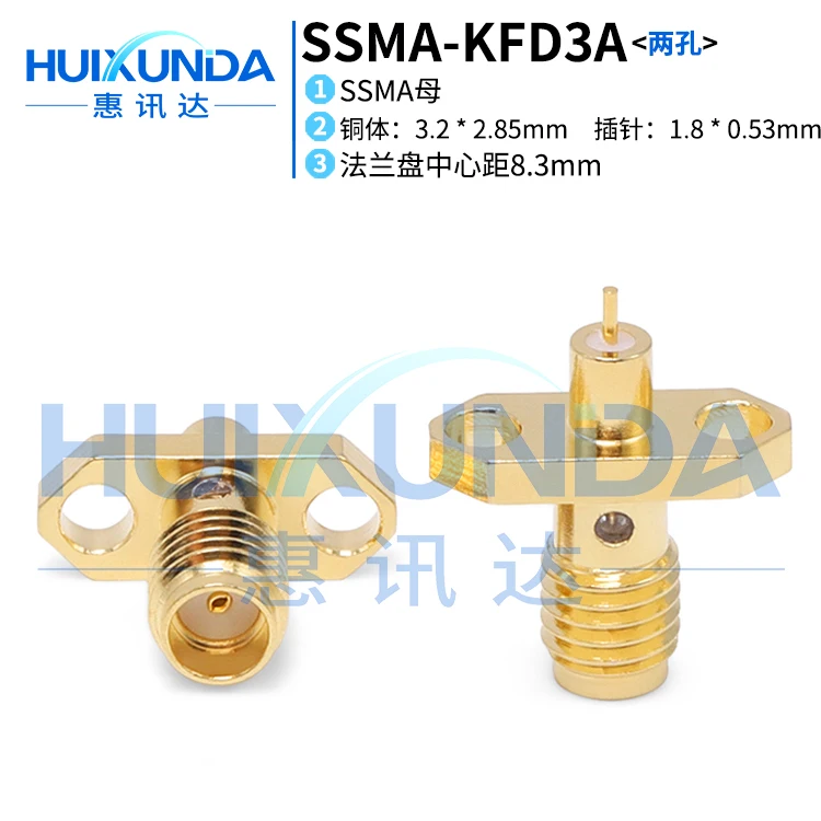 

SSMA-KFD3A connector SSMA-KF female 8.3mm small flange metal through wall 0-20G RF connector