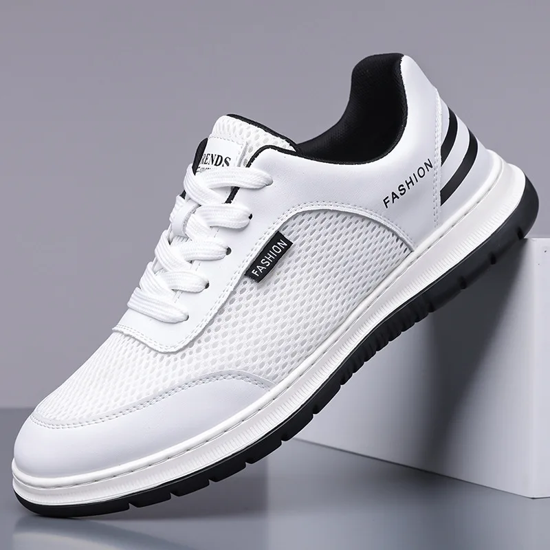 

Men's Mesh Sports Shoes Summer New Versatile Breathable Thin Style Trendy Soft Soled Mesh Shoes Outdoor Casual Travel Shoes