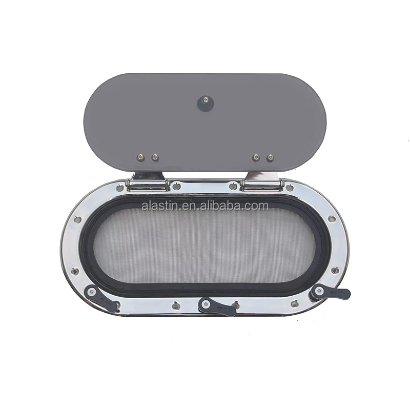 

Customized Boat Accessories Oval 316L Stainless Steel Marine Yacht Roof Skylight Boat Porthole Window