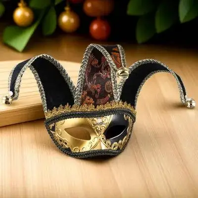 

Half Face Mask Masquerade Party Carnival Halloween Dress Up Fancy Ball Costume Unique Design Elegant Look