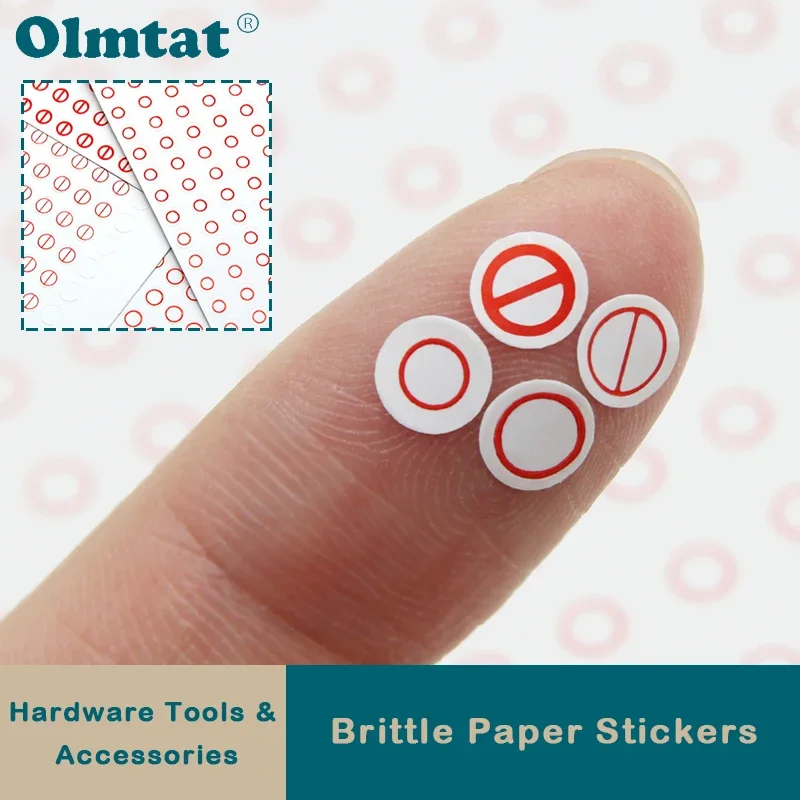 

300 ~ 900pcs Screw Hole Security Seal Warranty Void Tamper Evident Removal Proof Diameter 5mm Cover Sticker for Repair Guanantee