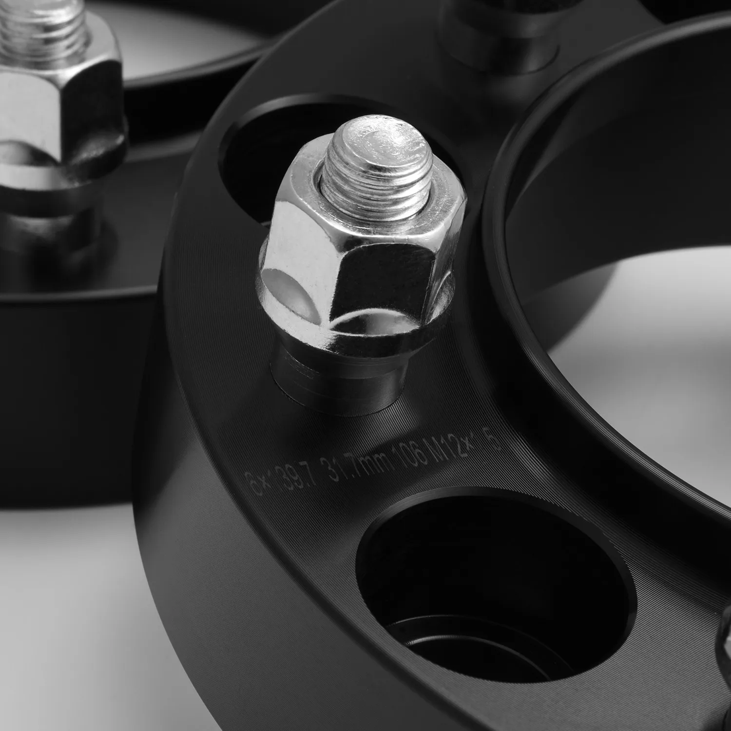 

2PC 6x5.5mm Hubcentric Wheel Spacers 106mm Long nut 12x1.5mm1.25inch For Tacoma