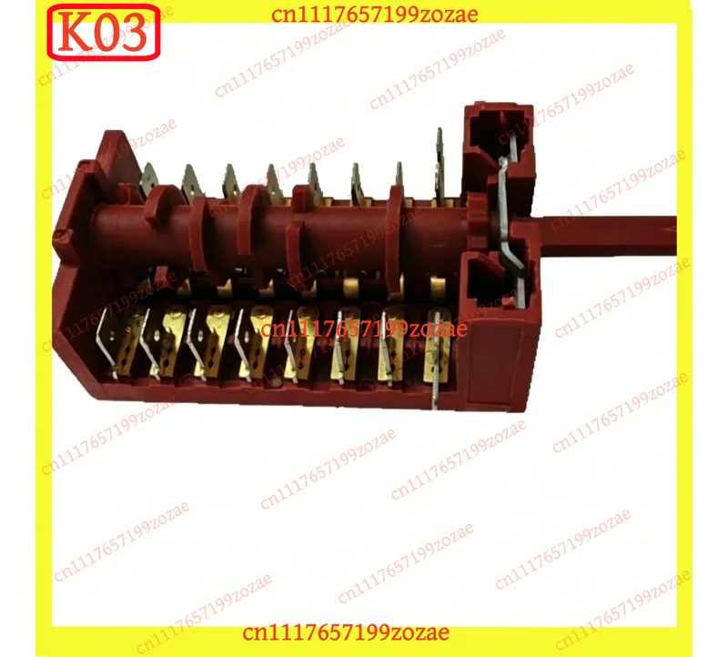 1Pcs XZ307B Rotary Function Switch 250V 16A 8‑Sections‑7‑gear Power Knob for Oven Steamer Electrical Heater Replacement Parts - view 2