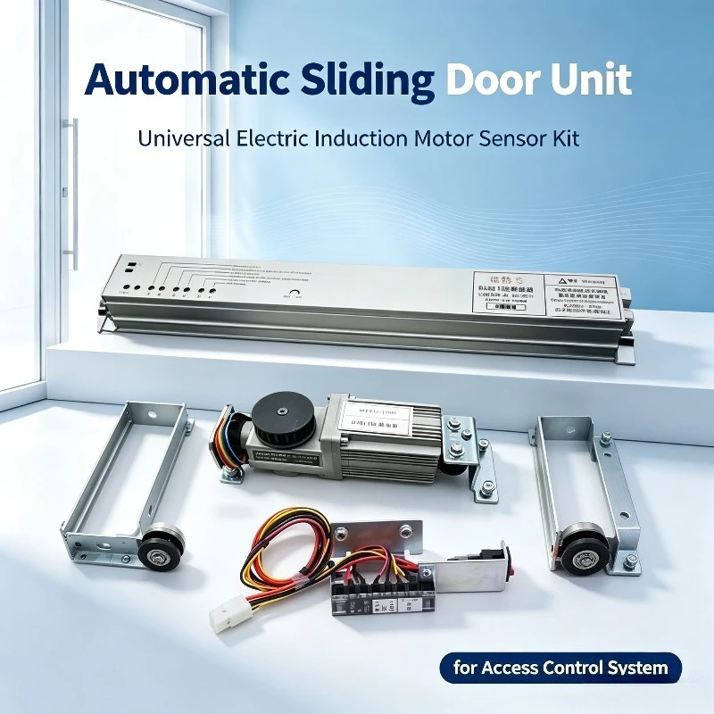 Universal Automatic Sliding Door Unit, Electric Induction Motor Sensor Accessories Kit for Access Control System