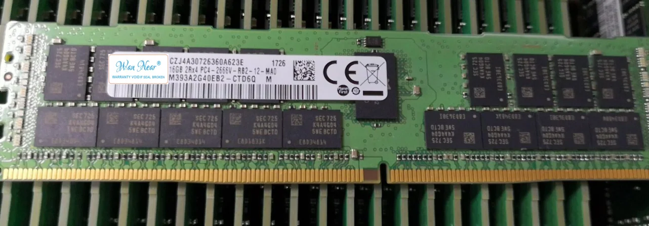 

Для M393A2G40EB2-CTD 16G 2R × 4 PC4-2666V DDR4 ECC REG RDIMM