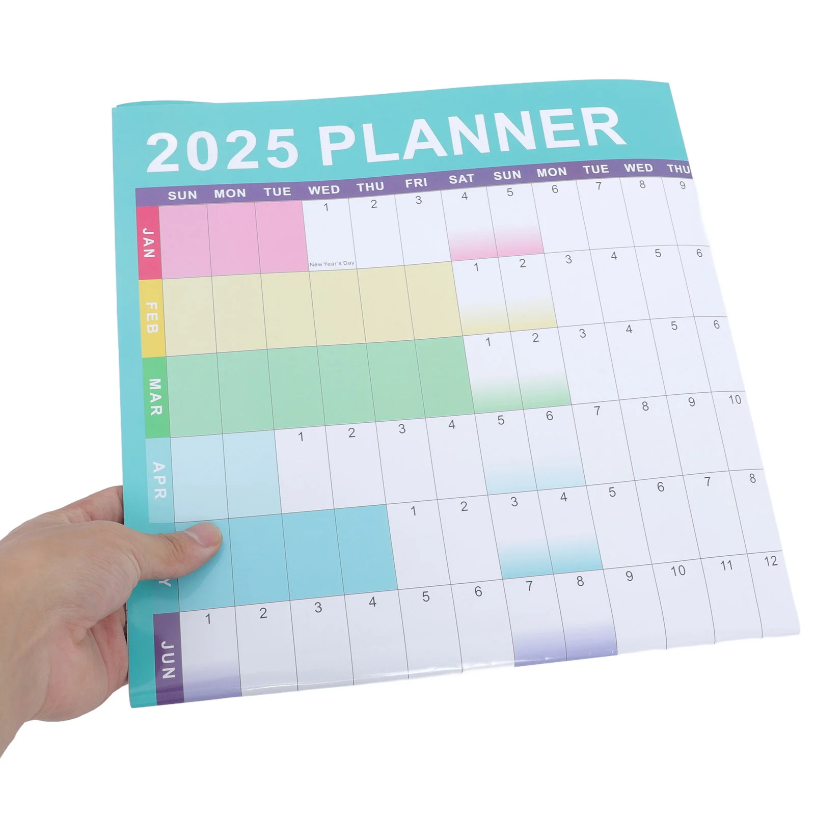 2025 Plan Daily Planning Wall Calendar for Home Decorative Planner Digital Schedules Erasable Paper Hanging Multipurpose Office