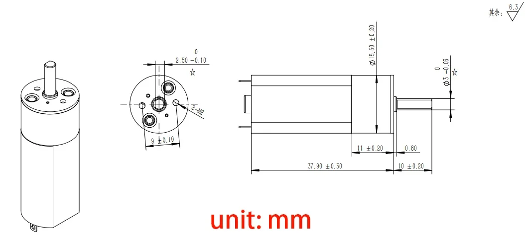 Micro 16MM GM16-050 Full Metal Gearbox Motor DC6V 9V 12V 50/105/175/360/900RPM Slow Speed High Torque Gear Reduction Motor Robot