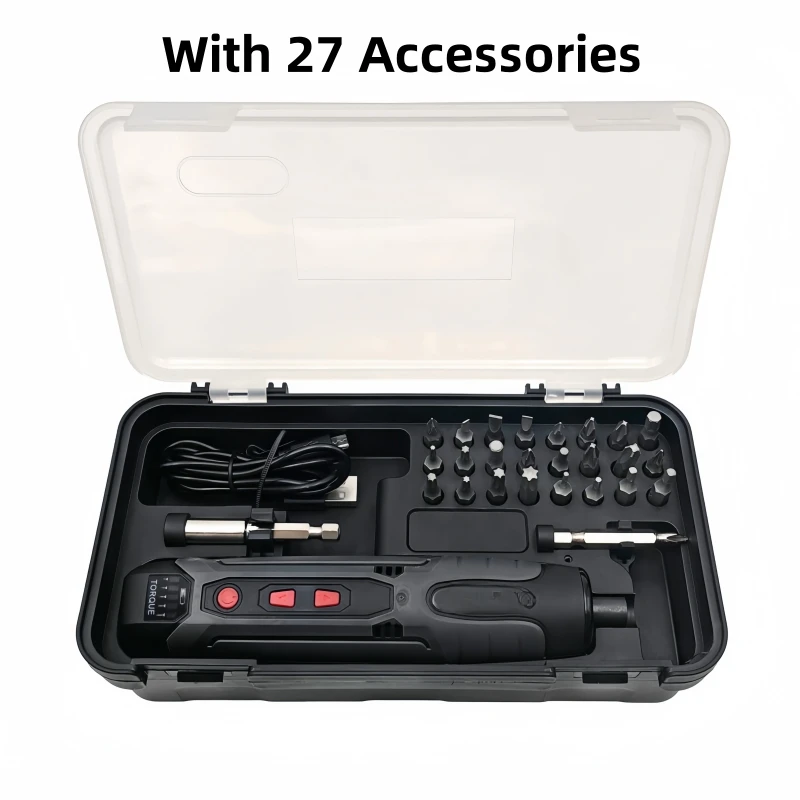 

Mini Electric Screwdriver Set USB Rechargeable 2000mah Adjustment Power Dril Multi-function Disassembly Torque Repair Tools Kit