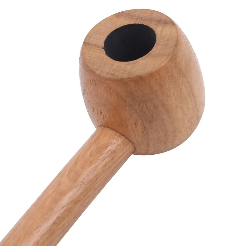 1pc Log Popeye Pipe Solid Wood Straight Large Round Bottom Filter Pipe Mini Small Pipe Portable Pipe