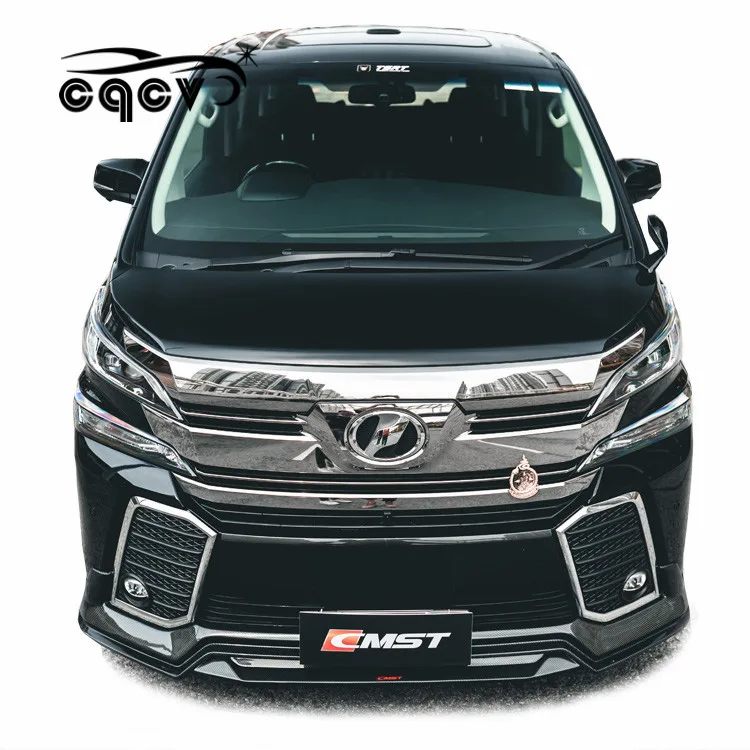 CMST Body Kit for toyota Vellfire 2015-2018 Carbon Fiber Front Lip Rear Diffuser Side Skirts Trunk/wing Spoiler Facelift