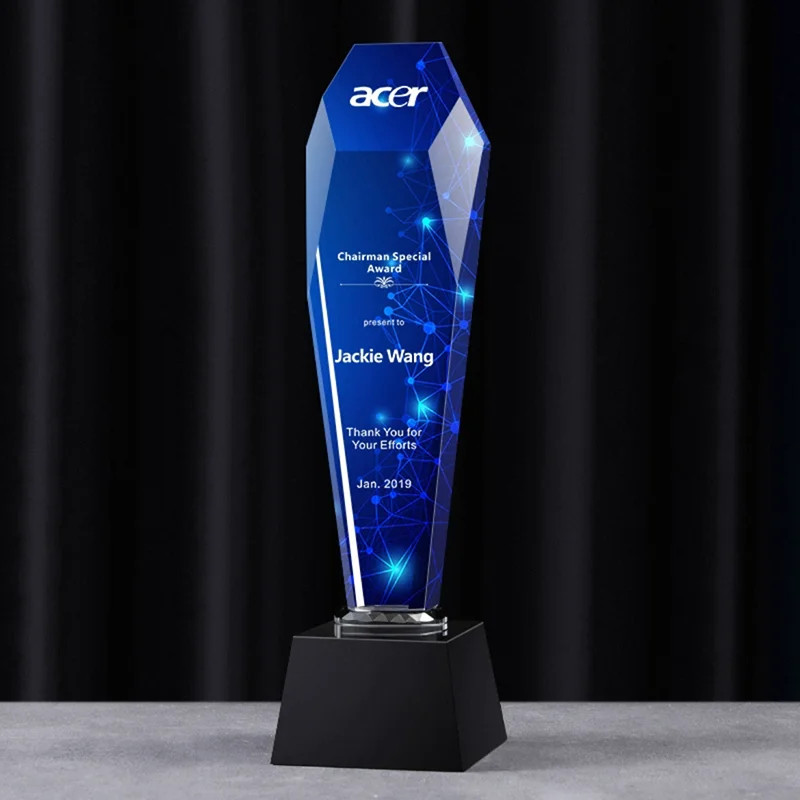 الراقية المخصصة كأس كريستال شخصية الطباعة الملونة نص الشعار الاجتماع السنوي جائزة مسابقة خطاب الموسيقى التذكارية #3