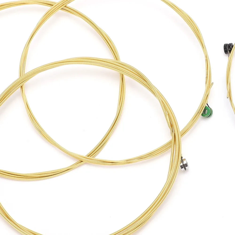 2Sets Brass material Acoustic Guitar Strings For 6 Strings Golden And Silver Guitar Strings Acoustic 6 String Set