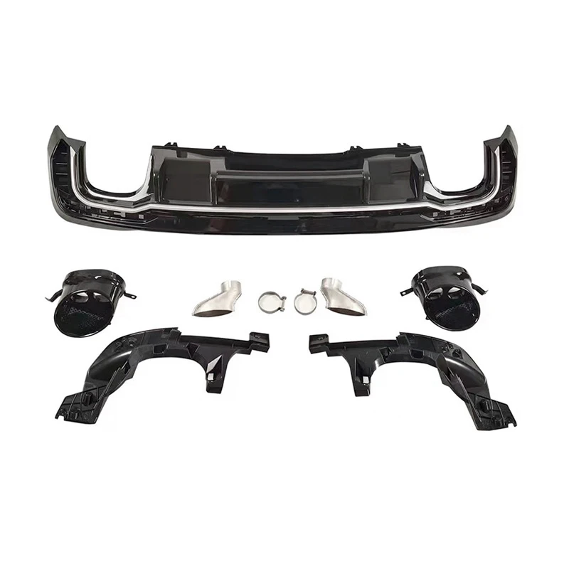 Rear Lip And Tailpipe Regular Sport With Rs4 Rear Lip And Large Tailpipe Surround Kit For  A4 2020