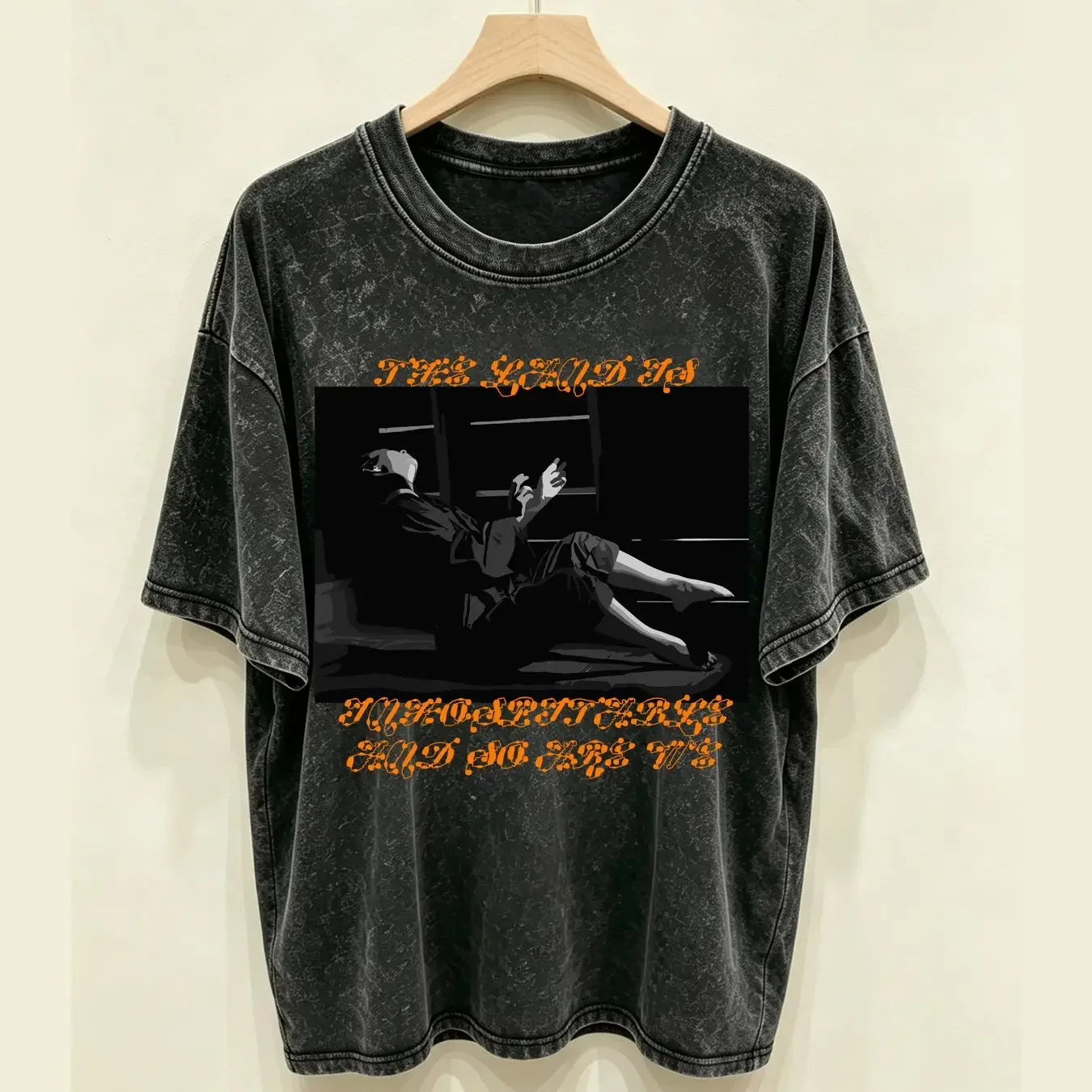 washed T Shirt New Mitski The Land Is Inhospitable and So Are We Cotton Men All Size 1N vintage Washed Slightly