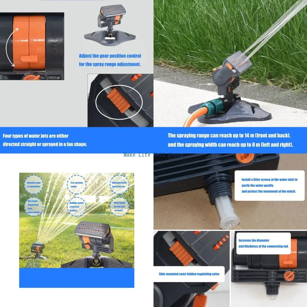 

Спринклер с тяжелым двором с двойной фильтрацией для газона и ирригации двора