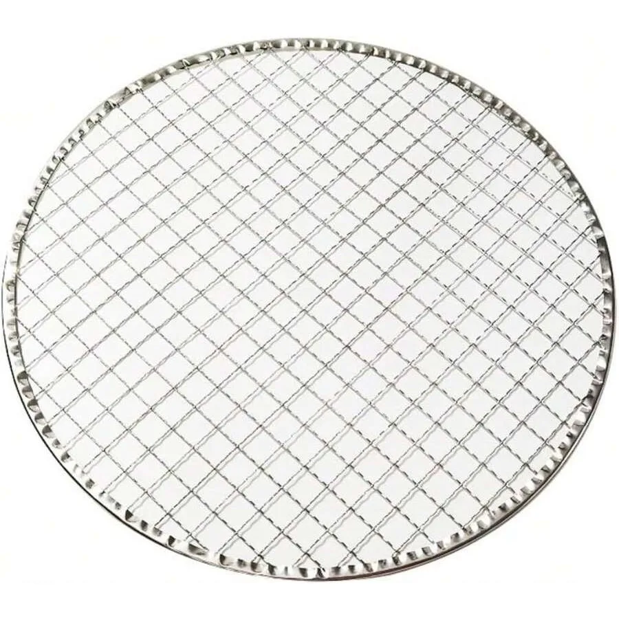 

【New style】5PCS Metal BBQ Grill Net Disposable 11inch Round Barbecue Grilling Mesh Wire Portable BBQ Grill Mat Replacement For