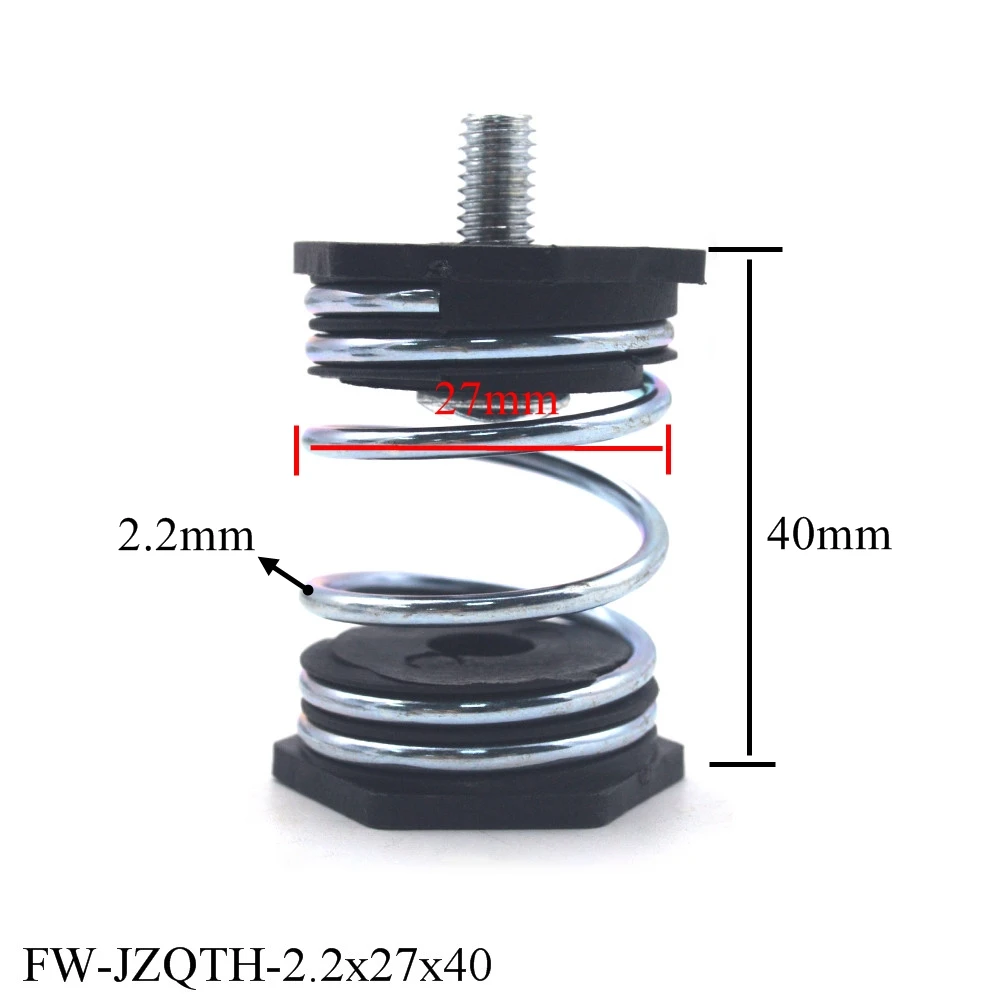 1PCS M6 40mm Length  Air Pump  Shockproof Compression  Spring Damping Spring Seat
