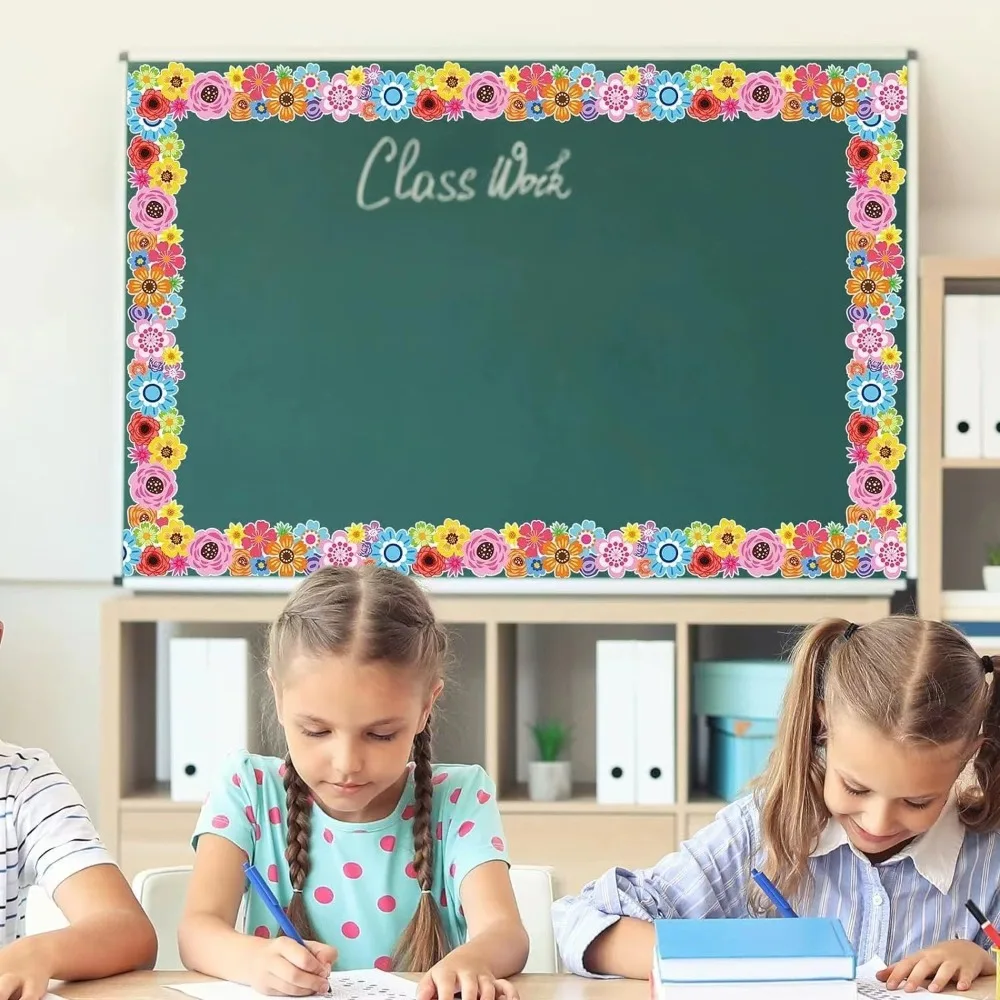 

New Self Adhesive Chalkboard Board Border DIY Paper Border Paper Multifunction Border Classroom Decors Handmade Crafts