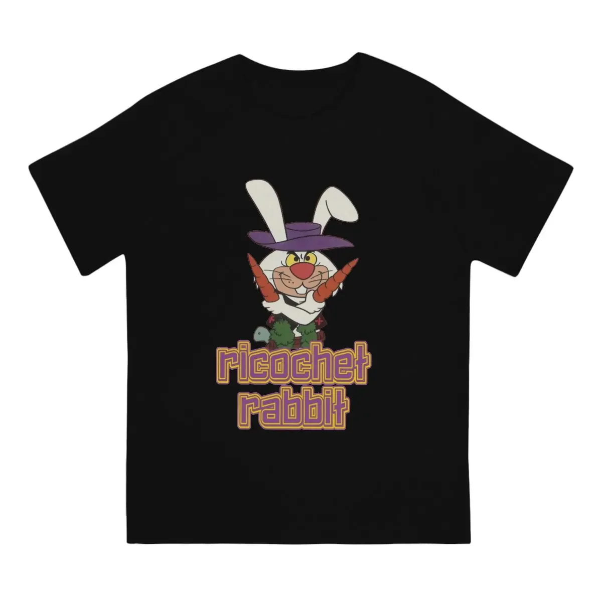 Ricochet Rabbit Men T Shirt Hong Kong Phooey Funny Tee Shirt Short Sleeve Crewneck T-Shirt 100% Cotton Gift Idea Clothes