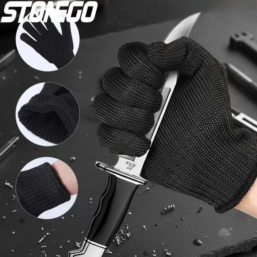 

1 Pair Anti Cut Labor Protection Gloves Safety Self Defense Cutting Metal Mesh Butcher Anti Cut Breathable Protection Gloves