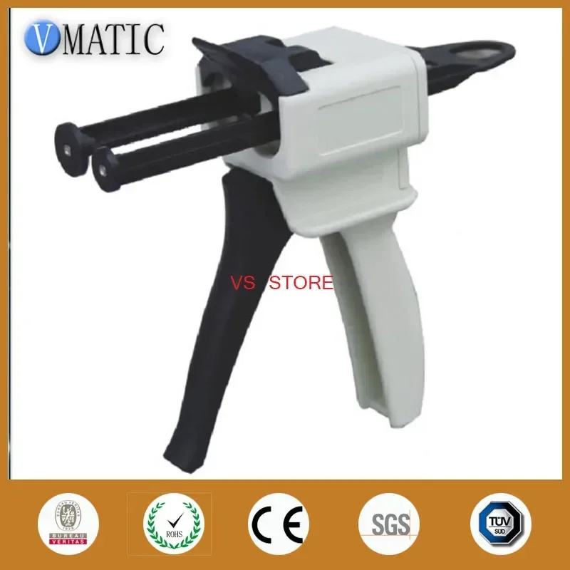 Free Shipping Mixing Dispensing Caulking Cartridge Gun Ab Glue 50Ml/Cc Radio 1:1 1:2