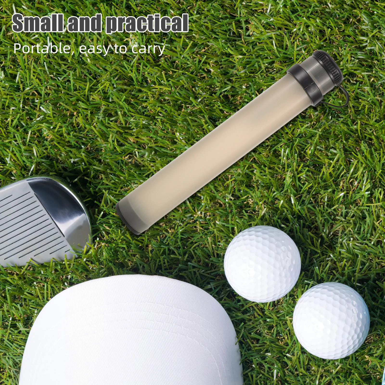 

Cart Sand Bottle No Drilling Attachment Small Bucket For Golf Course Trolley Accessories Sand Holder Divot Repair Tool Golf