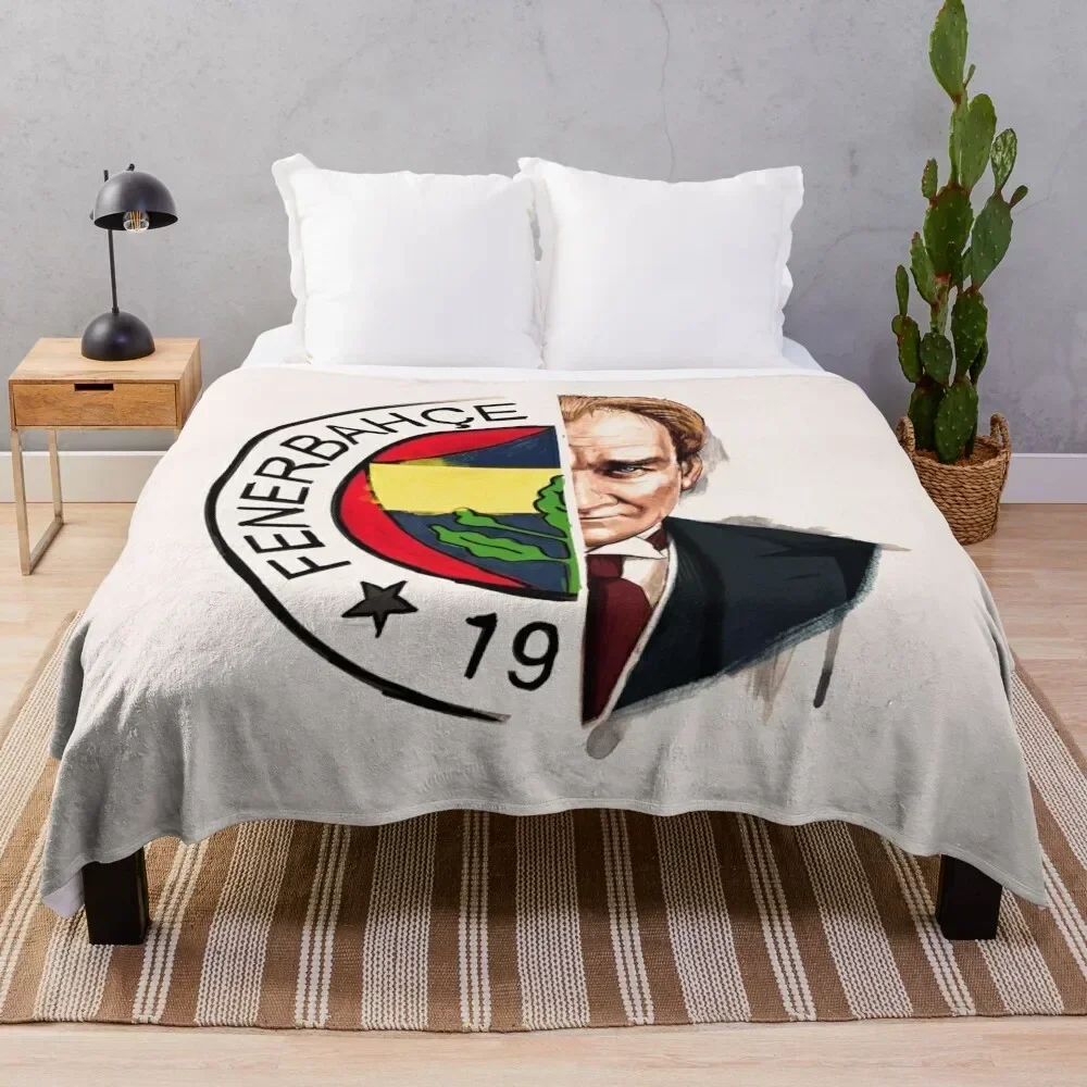 Fenerbah?e Ataturk Throw Blanket Blankets For Sofas Warm Blankets For Baby Polar Blankets