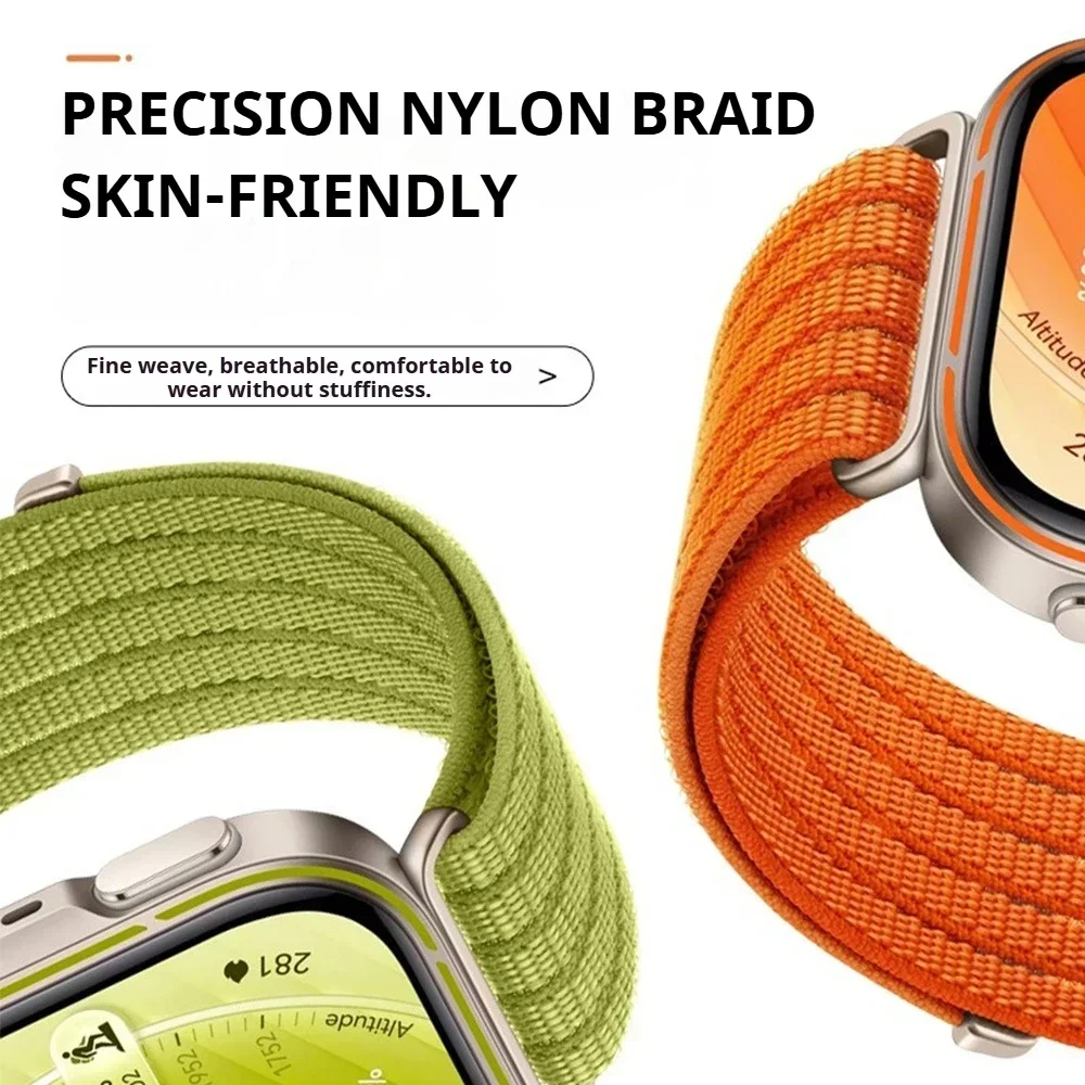 Offizielles 1:1 Nylon-Schlaufenarmband für Huawei Watch Fit 5 Pro 4 Pro Sport, atmungsaktives Armband für Huawei Watch 5/4/3, Gürtelzubehör – Detail 2