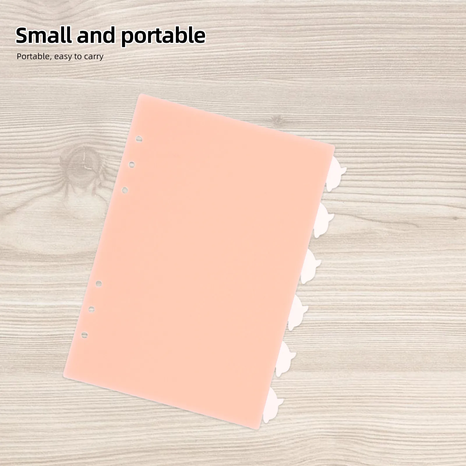 6Pcs Dolphin Tab Binder Dividers A5 Plastic Index Dividing Sheets 6 Hole Ring Binder Accessories Cute Loose Leaf Page Markers