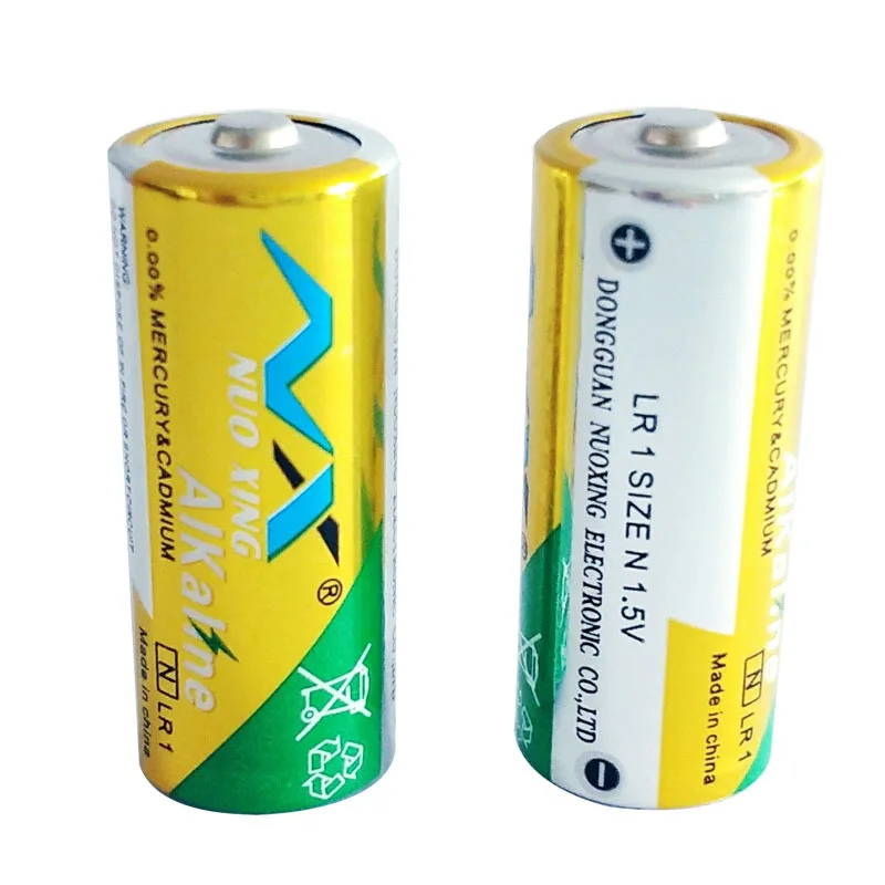 LR1 1.5V Alkaline Battery N Size MSDS ROHS SGS Duty Primary and Dry Batteries for Beauty Device N Battery No. 8