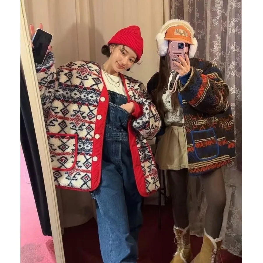 Jaet – vêtements d'extérieur rétro Anti-âge en fourrure d'agneau pour femmes, vêtements d'extérieur coréens, coupe régulière, doux, moyen et fin, printemps automne hiver