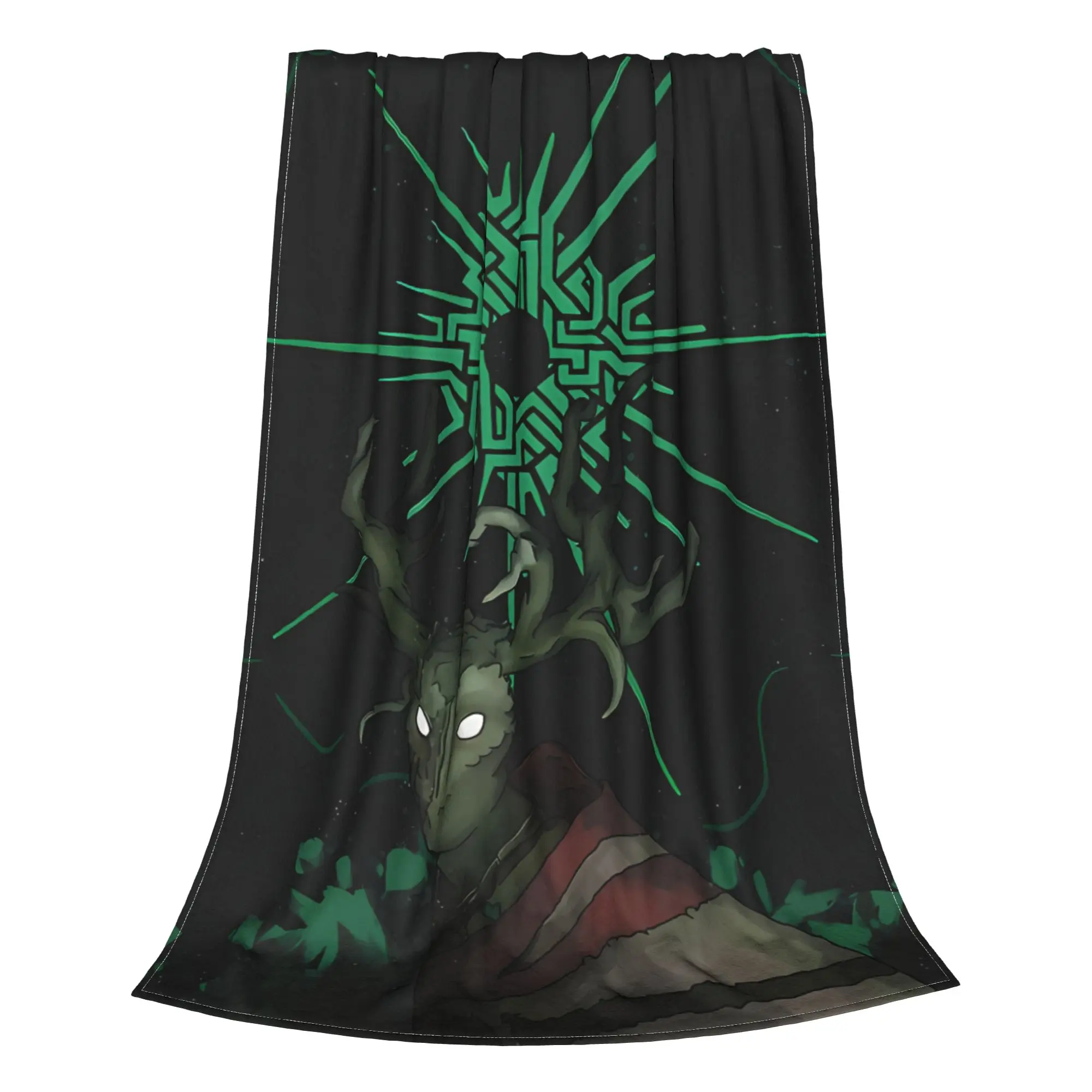 1PC Home Cutecore Dive Into The Darkness   Fanart Outer Wilds Blanket Super Cosy Plush Home Living Room Sofa Halloween