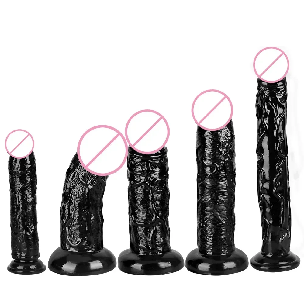 35/27/26/23/22.5cm PVC Simulation Penis Real Vein Realistic Dildo with Strong Suction Cup Male Masturbator Sex Toy for Female