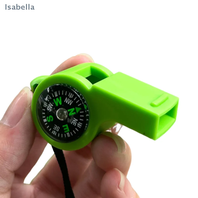 💕Outdoor Exploration 2-in-1 MultiFunction Whistle,Survival Whistle,Compass,School Activity Multi-Function Plastic Whistle