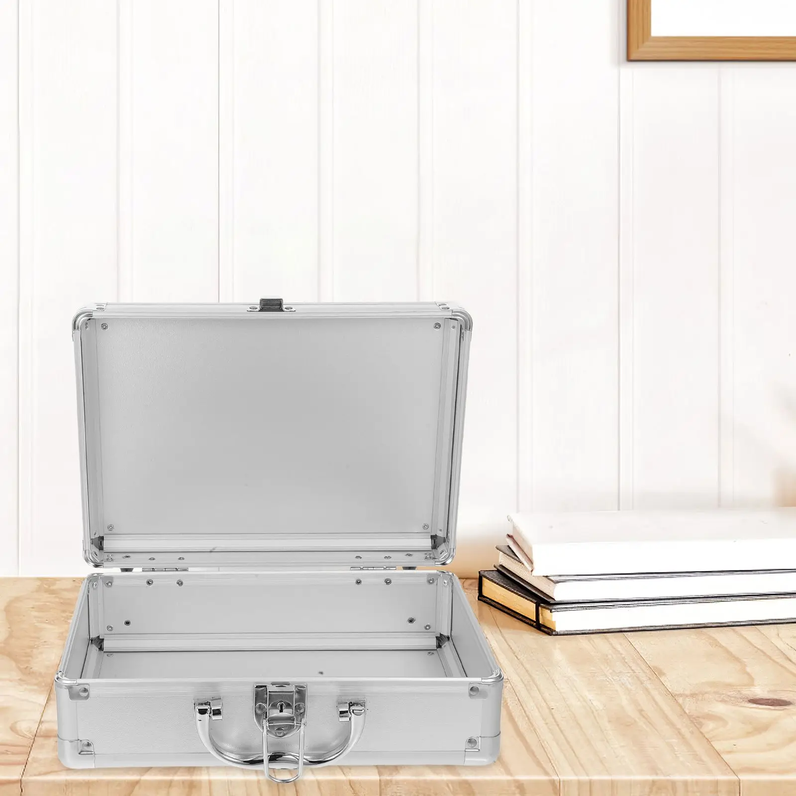 Aluminum Alloy Briefcase Portable Tool Case with Password Lock for Instruments Makeup Durable Metal Suitcase Storage Solution