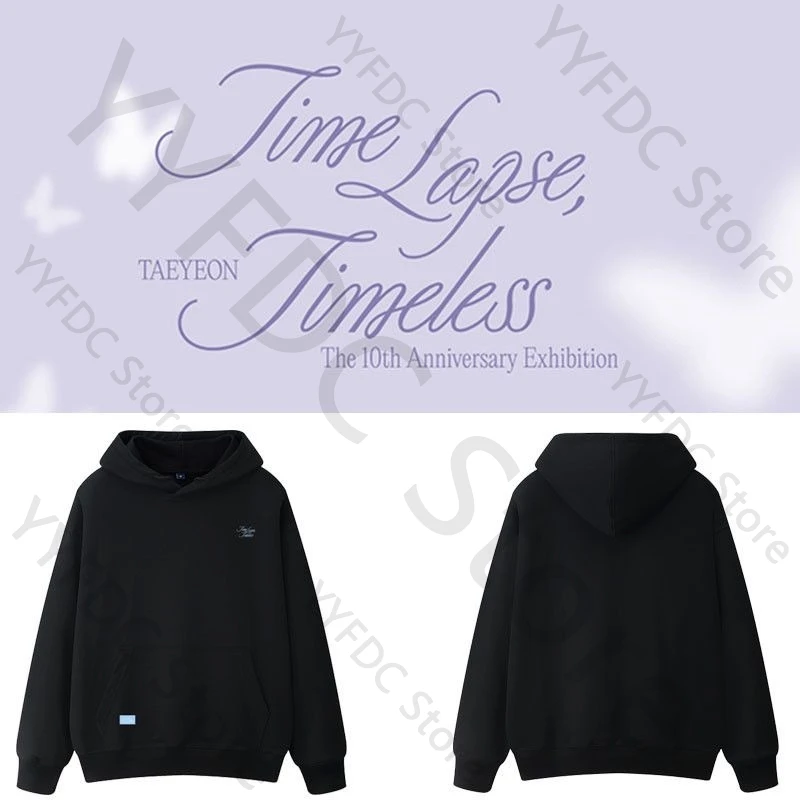 

Толстовки с капюшоном Taeyeon Time Lapse, вневременные толстовки высокого качества для мужчин и женщин, осенняя толстовка Kpop, модная толстовка с буквенным принтом для фанатов