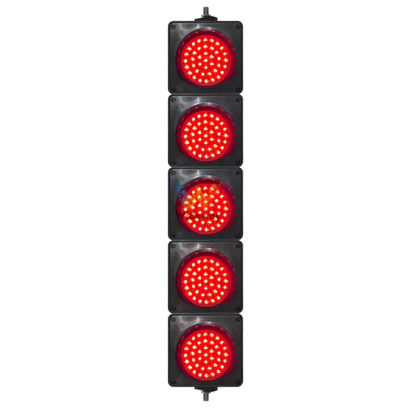 Customized LED five-link signal light with a luminous diameter of 100mm traffic signal light restaurant bar decorative light