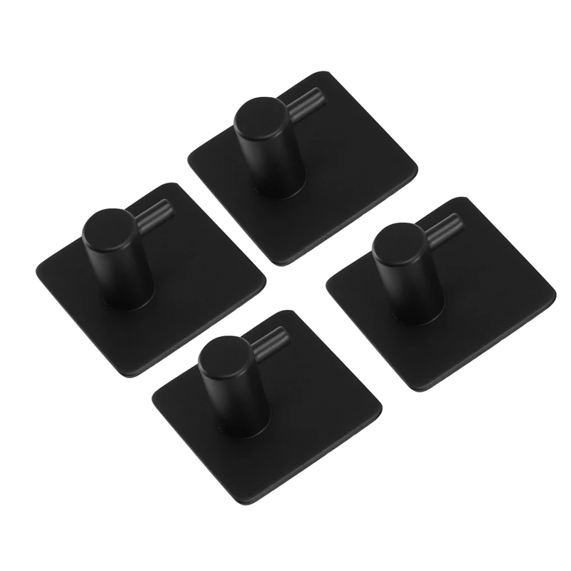 Soporte de papel higiénico autoadhesivo portarrollos de papel higiénico para baño cocina palo en montaje en pared negro mate