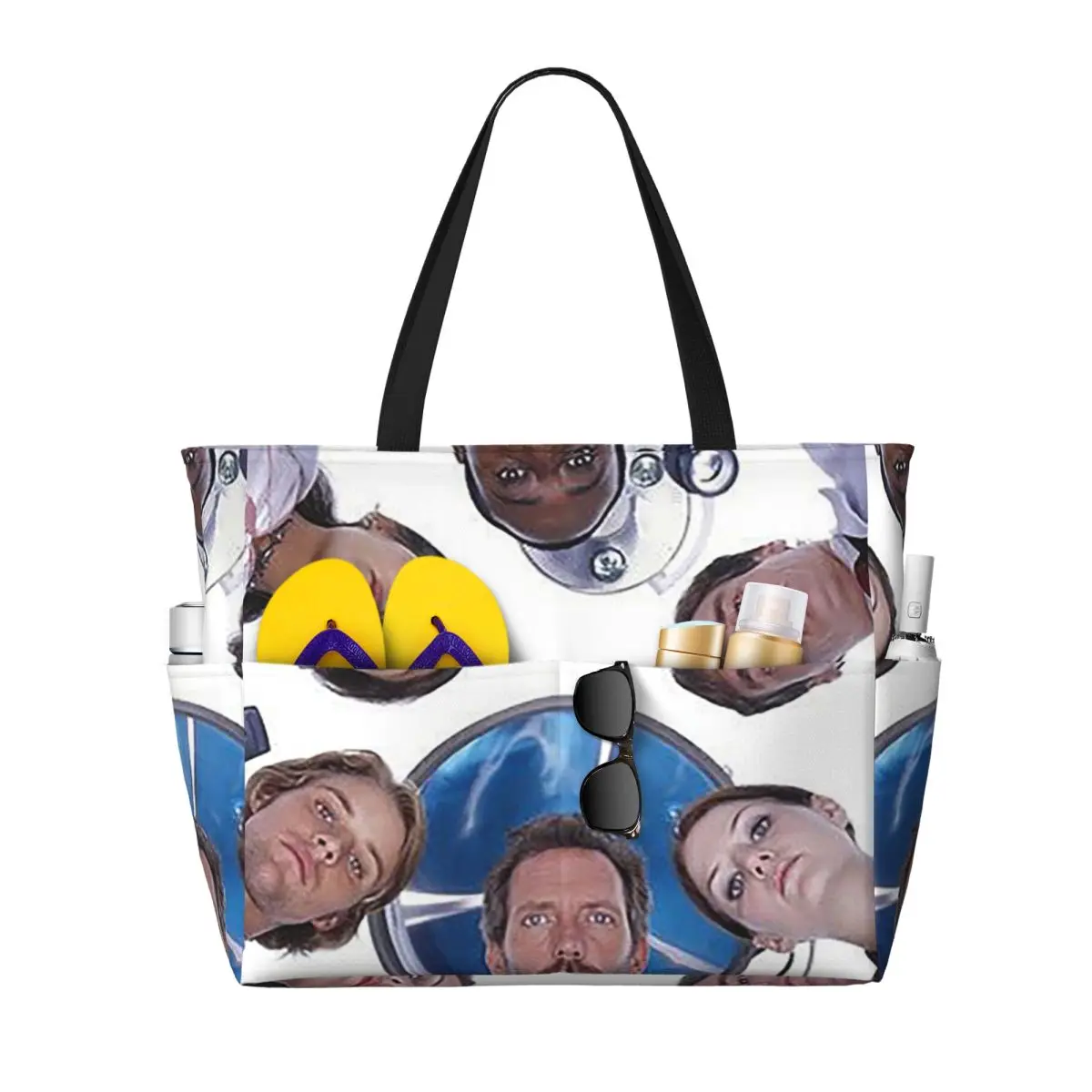 

House MD TV Show Beach Tote Bag Sport Gym Yoga Duffle Large Tote Bag Women Travel Bag Fitness bag