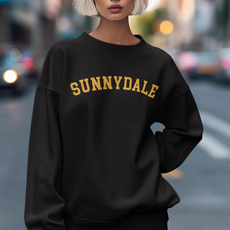 Sunnydale High Women Sweatshirt College Graphic Hoodies Vampire Vintage Kawaii Clothes Harajuku Letters Printed Unisex Tops