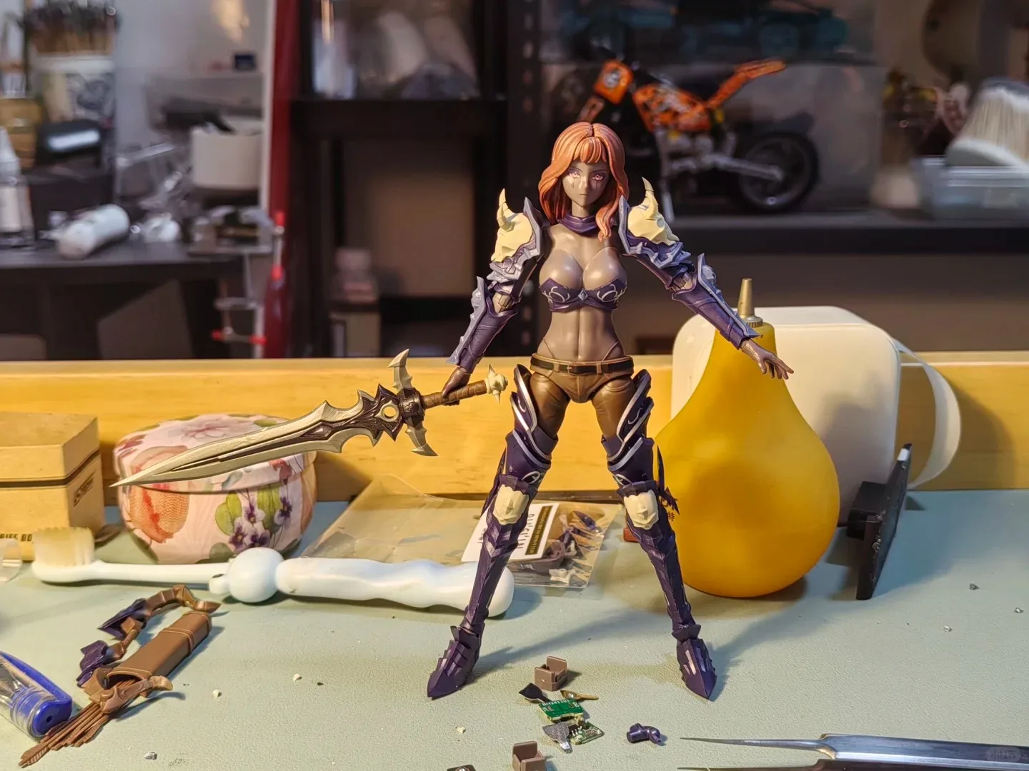 Gloednieuw Op Voorraad Originele BORDER BA-002 HELL KNIGHT SYL Lich King 1/12 Montage Beweegbaarheid Model Kit Collectie Speelgoed Geschenken