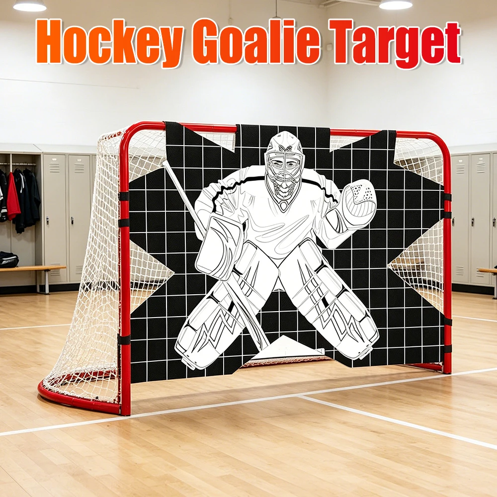 Hockey Goal Net Thickened Hockey Goalie Training Target Hockey Training Aid for Practicing Accuracy Ice Hockey Practice Target