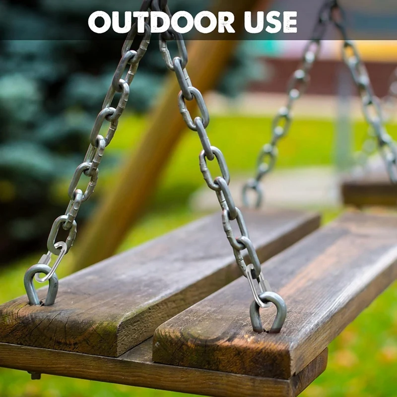 100 Pcs Quick Chain Link Heavy Duty Quick D Shape Link Connector Link For Chains Hammock Gym Outdoor Traveling Equipment Durable