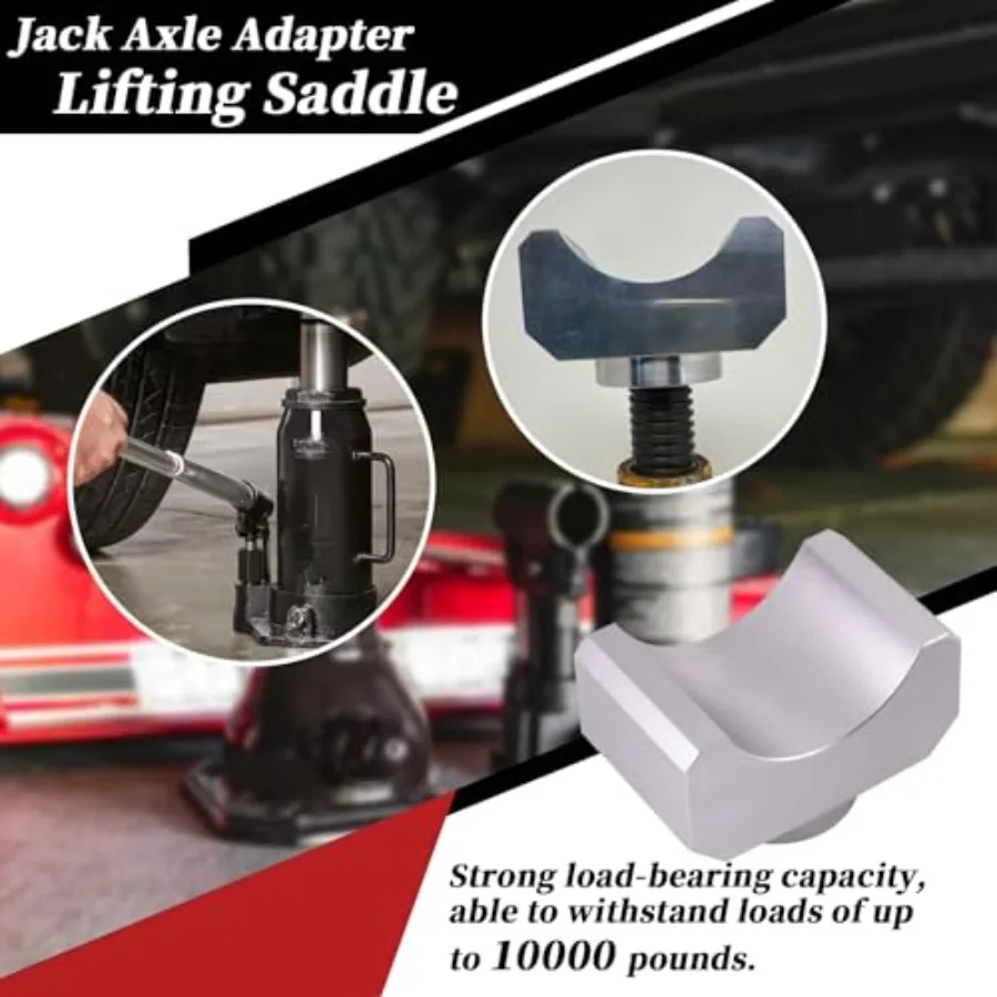 Adaptador de eje Jack Sillín de elevación diseñado para ejes de 3 pulgadas Compatible con herramientas de conector de botella y conector de suelo Ideal para Jack Lifti